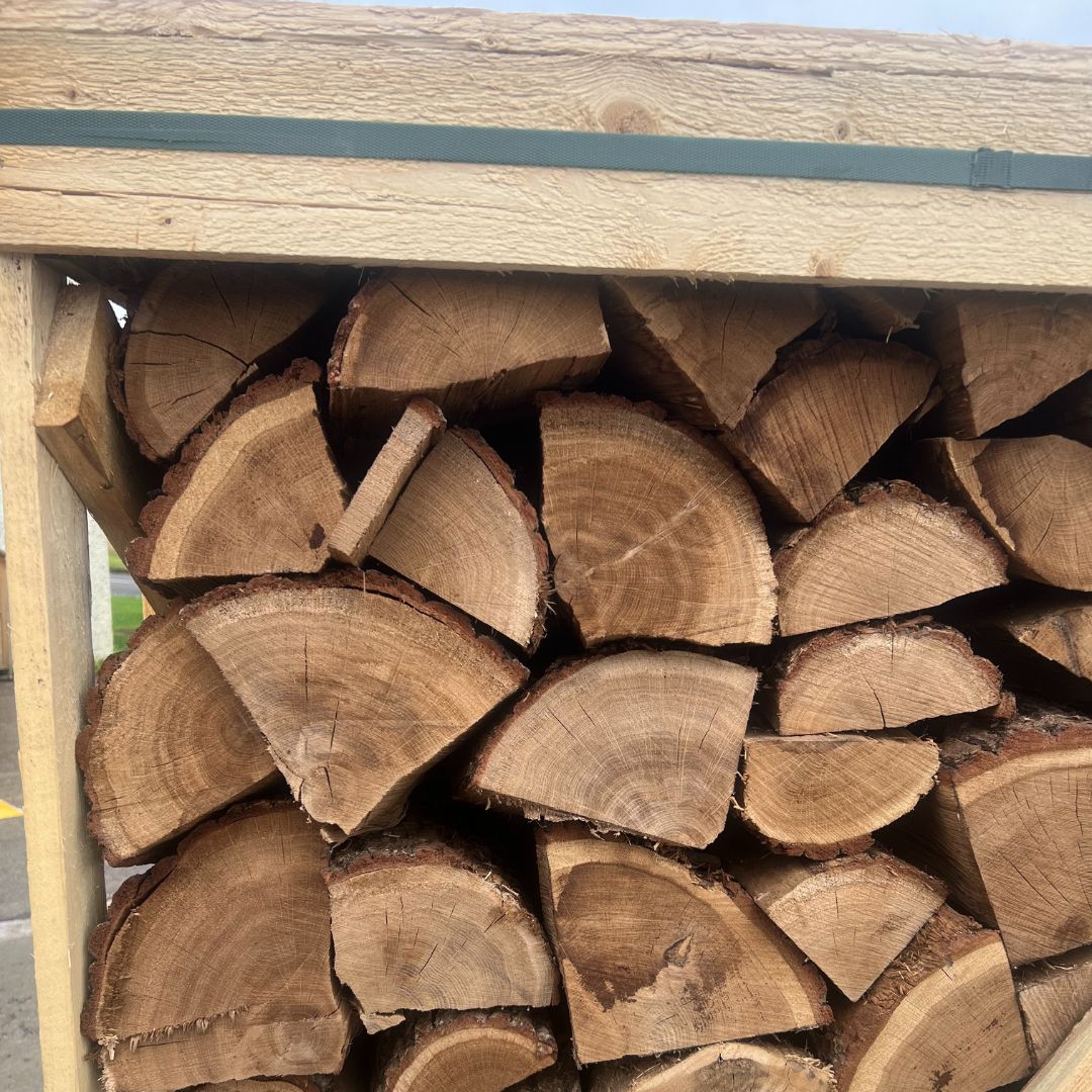 Kiln Dried Oak Firewood Crate - Large Logs